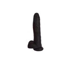  Jock Dong With Balls 11 inches Midnight Black  